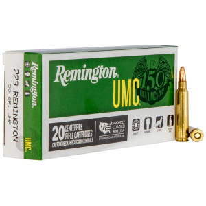 Remington UMC 223 Rem 50gr Jacketed Hollow Point Brass (Box)