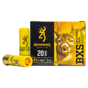 Browning BXS 20 Gauge 2 3/4 1 oz Solid Copper Tipped Slug (Box)