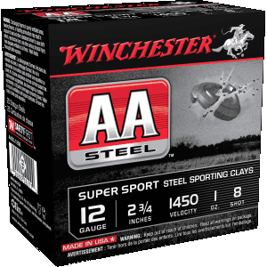 Winchester Aa 12 Gauge 2.75 1 oz 8 Shot AASCL12S8 (Box)
