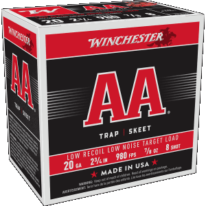 Winchester 20 Gauge 2.75 7/8 oz 8 Shot 980 fps (Box)