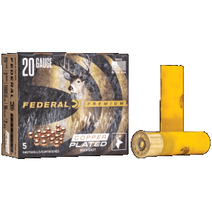 Federal Premium 20 Gauge 3 1-1/4 oz 2 Buck (Box)
