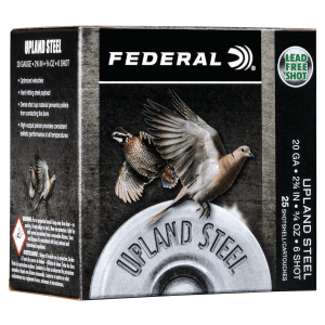 Federal Upland 20 Gauge 2.75 3/4 oz 6 Shot (Box)