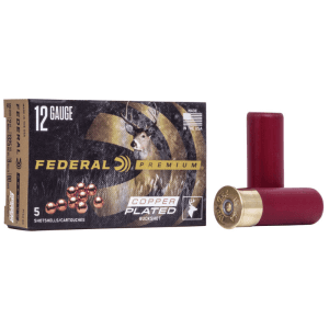 Federal Premium 12 Gauge 2.75 1-1/8 oz 9 Pellet Copper-Plated 00 Buck (Box)