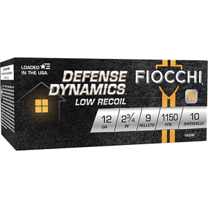 Fiocchi Defense Dynamics 12 Gauge 2.75 1 Buck 12LE9P (Box)