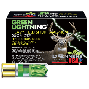 Brenneke 20 Gauge 2.75 1 oz Slug 1392 fps (Box)