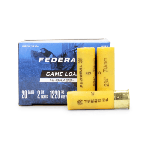 Federal Game-Shok 20 Gauge 1 oz 5 Shot (Box)