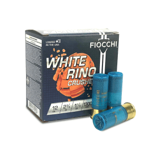 Fiocchi White Rino Crusher 12 Gauge 2.75 1-1/8 oz 8 Shot (Box)