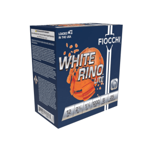Fiocchi White Rino Lite 12 Gauge 2.75 1-1/8 oz 8 Shot (Box)