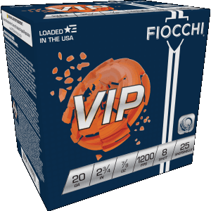 Fiocchi Exacta Target 20 Gauge 2.75 7/8 oz 8 Shot 20VIP8 (Box)