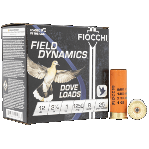 Fiocchi Field Dynamics 12 Gauge 2.75 1 oz 8 Shot 12GT8 (Box)