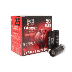 Clever Express Buckshot 12 Gauge 2.75 00 Buck 9 Pellet (Box)