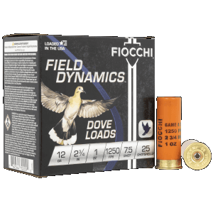 Fiocchi 12 Gauge 2.75 1 oz 7.5 Shot 1250 fps (Box)