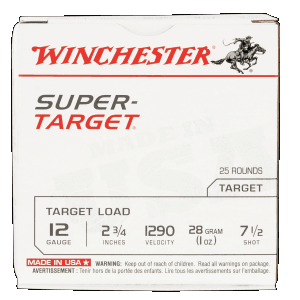 Winchester Super-Target 12 Gauge 2.75 1oz 7.5 Shot Shotgun Ammo (Box)