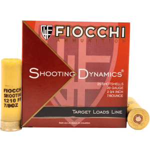 Fiocchi 20 Gauge 2.75 7/8 oz 7.5 Shot (Box)