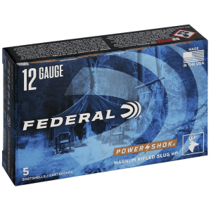 Federal Power-Shok 12 Gauge 3 1-1/4 oz Rifled Slug HP (Box)