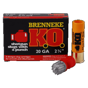 Brenneke K.o. 20 Gauge 2.75 3/4 oz Slug SL202KO (Box)