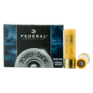 Federal Power-shok 20 Gauge 2.75 3/4 oz Rifled Slug F203RS (Box)