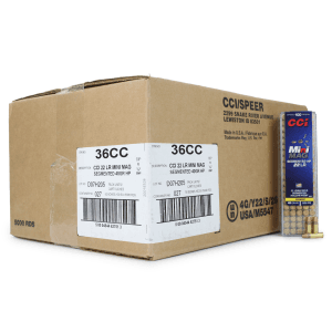CCI Mini-Mag .22 LR 40 Gr SHP (Case)