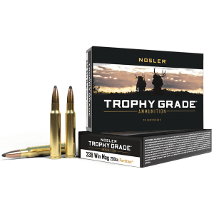 Nosler Trophy Grade 338 Win Mag 250 Gr Nosler Spitzer Partition (Box)
