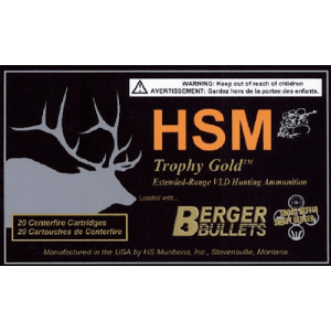 Hsm Trophy Gold 300 WSM 185 Gr Berger Hunting VLD Match (Box)