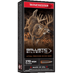 Winchester Ballistic Silvertip 270 WSM 150 Gr Rapid Controlled Expansion Polymer Tip (Box)