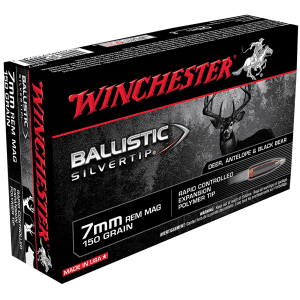 Winchester Ballistic Silvertip 7mm Rem Mag 150 Gr Rapid Controlled Expansion Polymer Tip (Box)