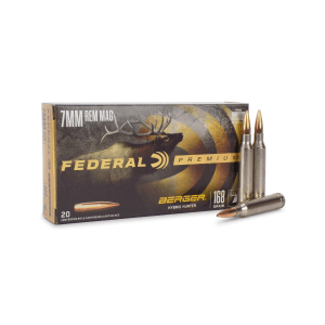 Federal 7mm Rem Mag 168 Gr Berger Hybrid Hunter (Box)