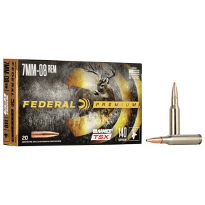Federal Premium 7mm-08 Rem 140 Grain Barnes TSX (Box)