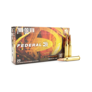 Federal Fusion 7mm-08 Rem 140 Gr Bonded Soft Point (Box)