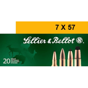 Sellier & Bellot Rifle 7x57mm Mauser 173 Grain Soft Point Cut-Through Edge (Box)