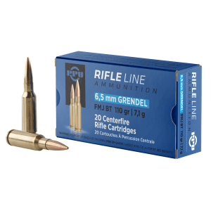 PPU Standard Rifle 6.5 Grendel 110 Gr FMJ BT 20 Rounds (Box)