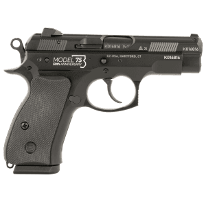 CZ-USA(R) - 01132 - 75D Compact 50th Anniversary 9mm Luger 10+1 3.8" Semi-Auto Black Pistol