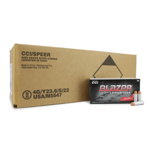 Blazer Aluminum 38 Special Subsonic 158 Grain +P FMJ (Case)