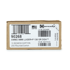 Hornady Backcountry Defense 9mm +P 138 Gr DGH (Case)