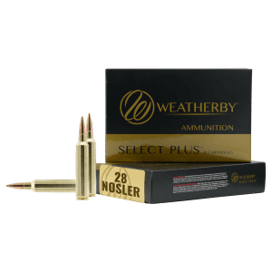 Weatherby Select Plus 28 Nosler 163 Gr Hammer Custom (Box)