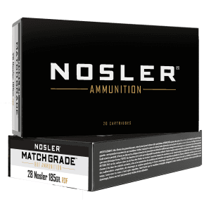Nosler Match Grade 28 Nosler 185 Gr RDF Hollow Point Boat Tail (Box)