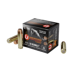 Underwood Ammo 50 Beowulf 350 Gr FMJ 20 Rounds (Box)