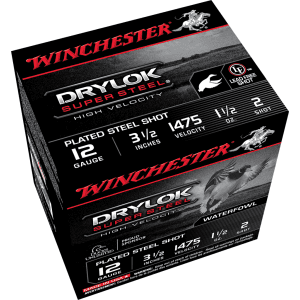 Winchester Drylok Super Steel 12 Gauge 3.50 1 1/2 oz 2 Shot SSH12LH2 (Box)