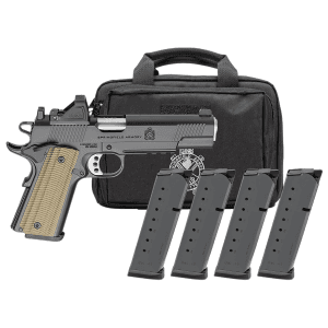 Springfield Armory(R) - PO9229AOSPAC - 1911 Operator AOS Gear Pac 9mm Luger 9+1 5" Semi-Auto Black Pistol