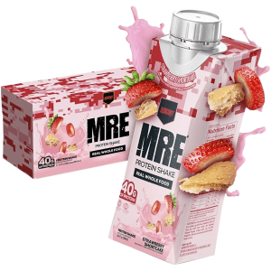Redcon1 MRE Ready to Drink Strawberry Shortcake Protein Shake 12 Pack