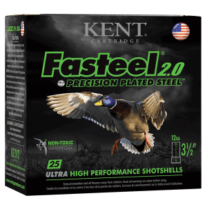 Kent Cartridge Fasteel + 12 Gauge 3 1 1/4 oz 2/4 Shot K123FSP362X4 (Box)