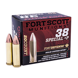Fort Scott TUI 38 Special +P 81 Gr SCS 20 Rounds (Box)