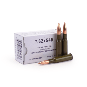 Wolf 7.62x54R 148 Gr FMJ (Box)