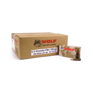 Wolf Military Classic 6.5 Grendel 100 Grain FMJ (Case)