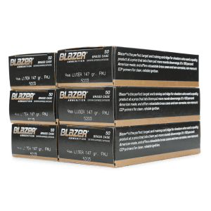 CCI Blazer Brass 9mm 147 Gr FMJ (Range Bundle)