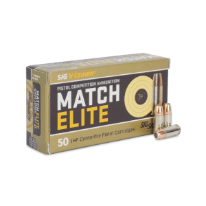 Sig Sauer Match Elite 9mm 147 Gr JHP (Case)
