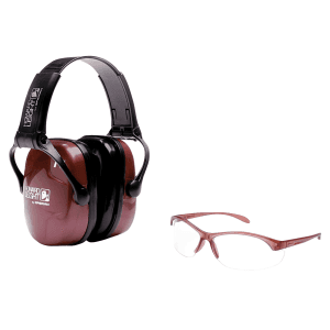 Howard Leight Women's Safety Combo 25 dB Dusty Rose 1 Pair