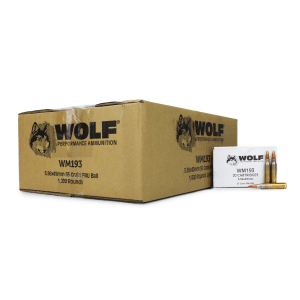 Wolf Gold 5.56 NATO 55 Gr FMJ (Case)
