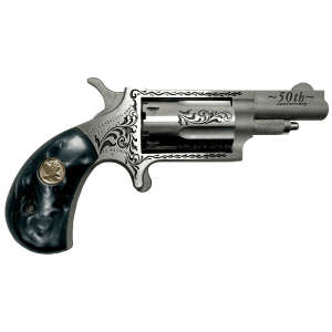 North American Arms(R) - 22M50B - 50th Anniversary 22 Mag 1.63" Single Action 5 Matte Stainless Black Pearl Revolver