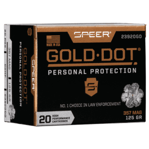 Speer Gold Dot 357 Magnum 125 Grain Hollow Point 23920GD (Box)